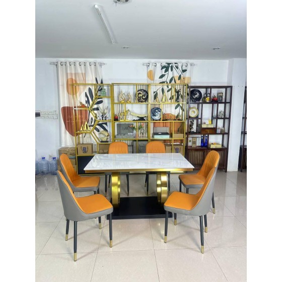 Double-ring Dining table set 1.4m
